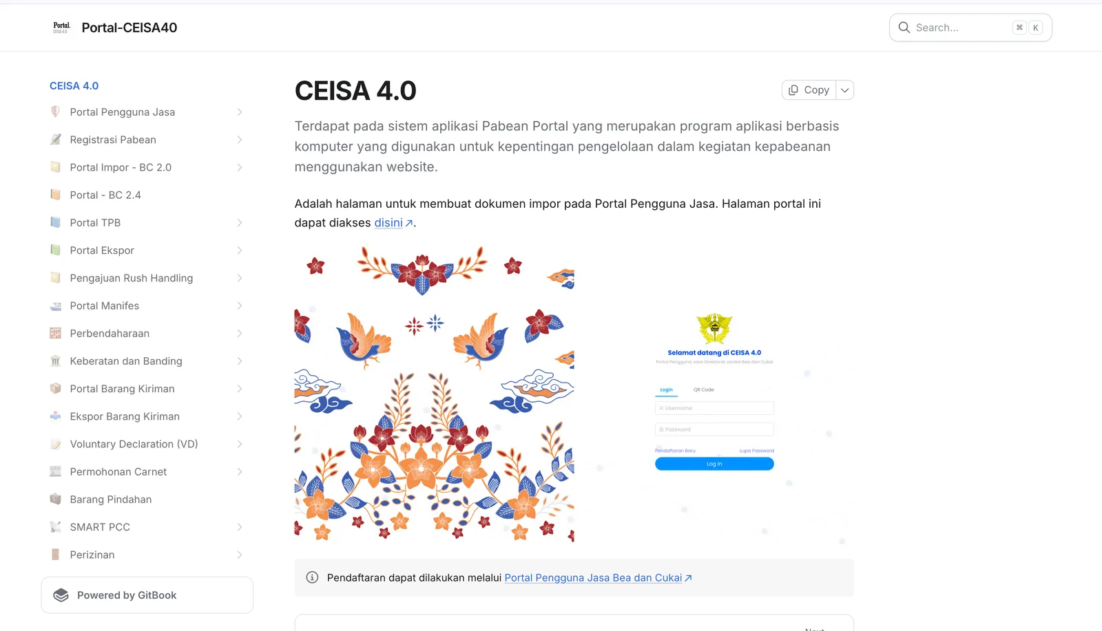 CEISA 4.0 customs platform — User manual portal
